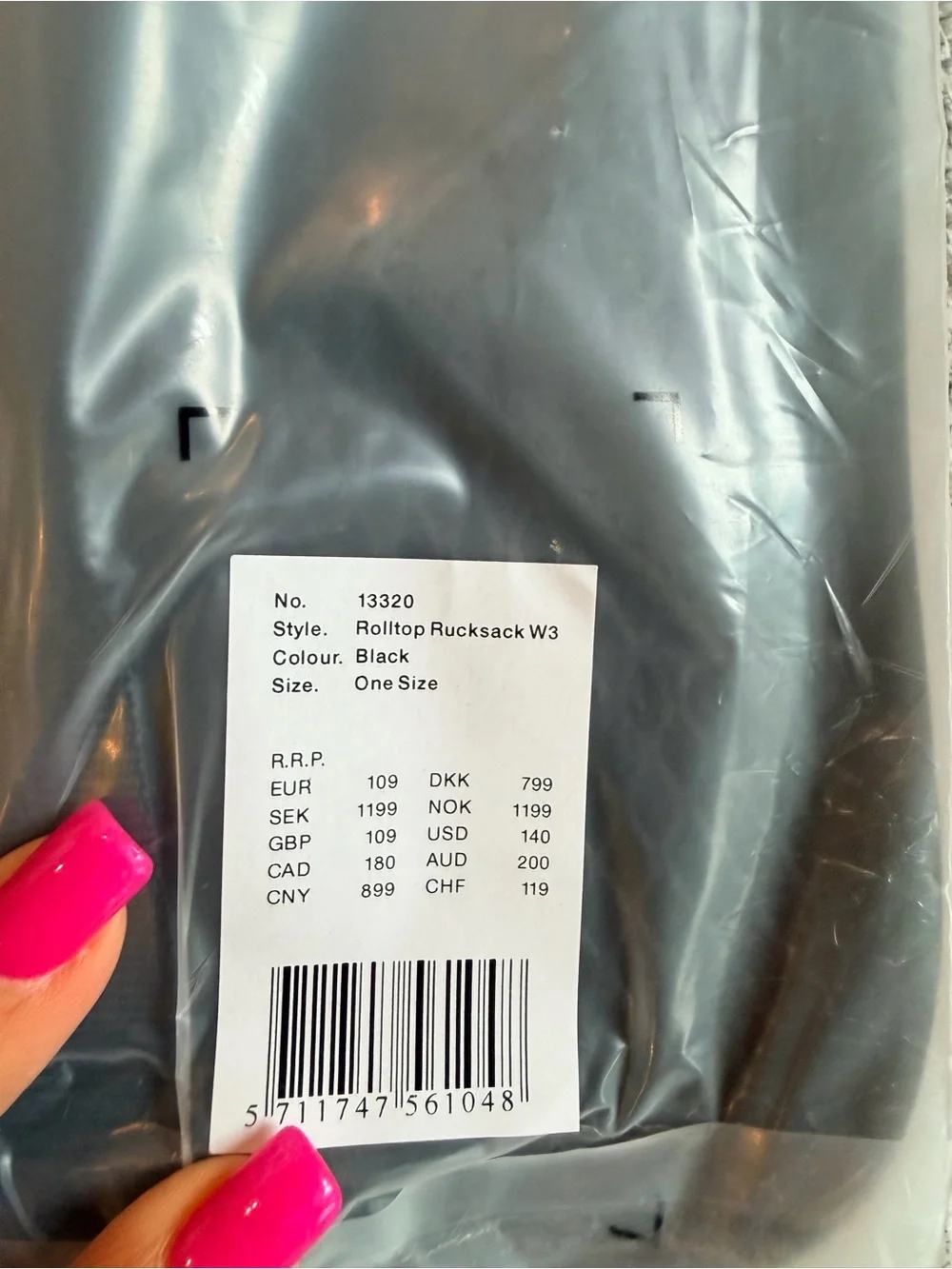 Rains nwt rolltop